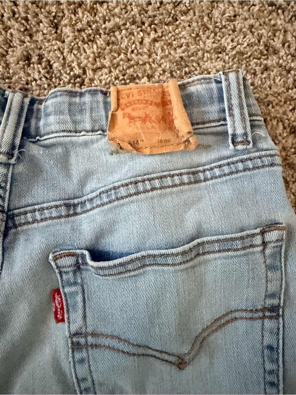 Levi's Kids Light Blue Straight Jeans - Picture 4 of 4